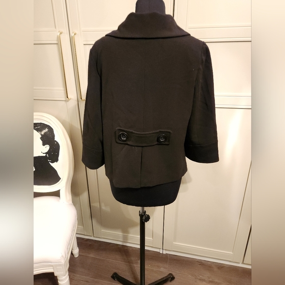 Atmosphere Black Jacket with Button Collar Detail amd 3/4 Sleeves BNWT - Picture 4 of 7